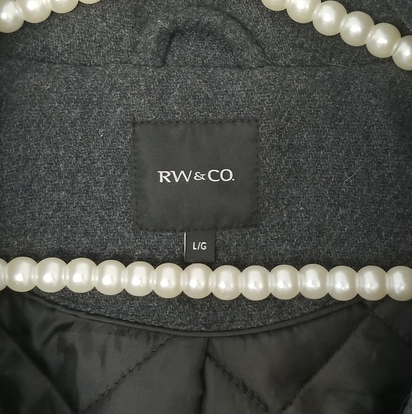 NWT RW & CO Hooded wool-blend coat - Picture 5 of 8